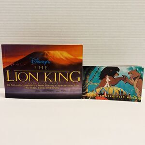 Disney The Lion King 1994 Rate Postcards And Mini Flip Book Vintage Qty Of 2